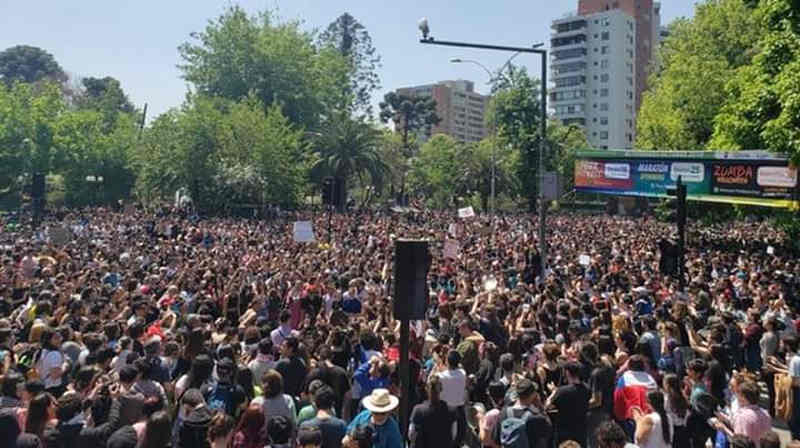 Santiago del Cile - manifestazione