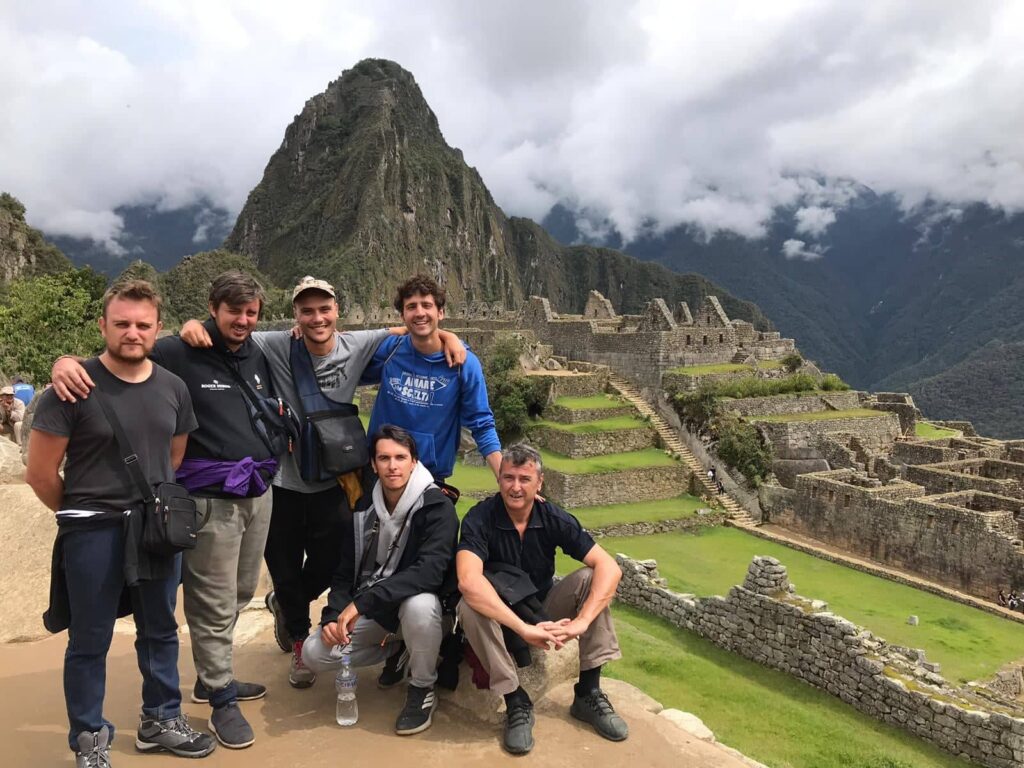 Compagni on the road finalmente a Macchu Picchu, Perù
